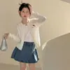 Roupa de Verão Fina com Proteção Solar Estilo Coreano para Meninas, Novo Modelo 2026 para Crianças Maiores, Cardigã de Malha de Seda Gelada, Jaqueta de Proteção Solar Infantil