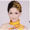 Jiaozhou Yangko tocado abanico apertura danza plaza danza cuadrada tocado de plaza danza clásica folclórica latina actuación de danza cuadrada por Mai Taibao