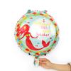 Balão de Filme de Alumínio Sereia Transfronteiriça Balão Formato Cauda de Concha de Princesa Decoração Arranjo para Festa de Aniversário Infantil