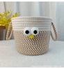 Cesta de Almacenamiento Tejida con Cuerda de Algodón, Cesta de Almacenamiento de Escritorio Simple y Creativa, Cesta de Almacenamiento Misceláneo para Llaves, Controles Remotos, Almacenamiento para el Hogar