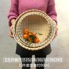 Cesta de drenaje de bambú, productos de bambú hechos a mano, cesta redonda Shau Kei para frutas del hogar, cesta para pan al vapor, cesta de almacenamiento para lavar verduras y escurrir