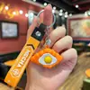 Llavero de juguete de croissant de huevo frito de dibujos animados, huevo frito 3D, accesorio para mochila de estudiante, mercancía de puesto