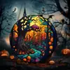 Apanhador de Sol de Acrílico de Halloween Aranha Abóbora Morcego Decoração de Jardim Pingente Atacado em Estoque