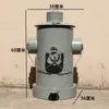 Estilo industrial de hierro retro personalidad creativa hidrante de incendios grande con tapa pie cubo de basura de metal sala de estar exterior barril