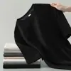 Camiseta de Manga Corta para Hombre con Patrón de Waffle y Cuello Trasero, Ropa de Verano de Moda, Elegante Casual de Media Manga para Verano, Top de Negocios