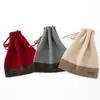 Sombreros de Punto Casuales Gruesos Cálidos de Moda con Cordón Bloque de Color Nuevos Otoño e Invierno para Hombres y Mujeres 100% Cachemira Venta al por Mayor