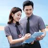 Camisa Blanca Pura de Manga Corta para Hombre y Mujer, Ropa de Negocios, Nueva de Verano para Hombre, Ropa de Trabajo para Hotel, Camisa de Fibra de Bambú, Sin Planchado