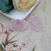 Resina imitación jade tres colgantes grandes flores de loto pequeñas frescas de verano accesorios de loto DIY estilo nacional collar coronas accesorios