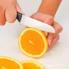Cuchillo de Fruta de Cocina Acero Inoxidable Pelador de Melón Fruta Verdura Cuchillo Pequeño para el Hogar con Funda Portátil para Exteriores Cuchillo Pelador de Manzanas