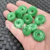 Colgante de Jade Colgante de Hebilla de Jade Seco Verde Hebilla de Jade Colgante de Pulsera de 20 mm Colgante de Hebilla de Jade de Abuela Colgante de Jade Completamente Verde Colgante de Jade