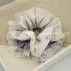 Goma para el pelo de estilo coreano con diseño de lunares y flores en ambos lados, Diadema dulce y de moda para coleta, Cuerda elegante para el pelo de celebridad de Internet