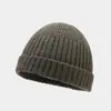 Gorro para hombres a la moda, gorro de hip-hop para propietario, gorro elegante de streetwear, gorro de lana de retazos para hombre, gorro de punto versátil