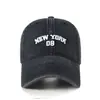 Gorra de Béisbol de Mezclilla Bordada con Letras para Hombre, Gorra de Pico de Algodón Puro Retro para Mujer, Sombrero de Protección Solar, Circunferencia de Cabeza Grande, Hecho a Medida
