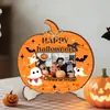 Linterna de Calabaza de Halloween Transfronteriza Marco de Fotos de Madera de Doble Capa Decoración del Hogar Adornos para Pared de Fotos Artesanías Decorativas de Madera