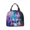 Bolsa de almuerzo Stitch de tela Oxford con dibujos animados, bolsa para conservar el calor, bolsa de aluminio para picnic, bolsa de almuerzo portátil