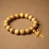 Pulseras de Cuentas de Sándalo Dorado, Varios Estilos, Cuentas Talladas con Patrón de Dragón Ruyi, Accesorios, Adornos de Mano de Sándalo, Estilo Pareja, Rosario Cultural de Juguete