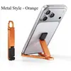 Soporte para Teléfono de Aleación de Metal, Portátil para Escritorio, Mini Multifuncional, Gancho para Llavero, Soporte de Escritorio