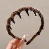 Diadema Ondulada para Recoger Cabello Suelto, Accesorio para el Cabello de Alta Calidad con Degradado para Mujeres, con Dientes para Presión Craneal y Diadema para Lavarse la Cara