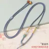 Cordão Trançado à Mão Pingente de Joia Dourada Corda de Colar DIY Unissex Corda de Coroa de Jade e Jade Hetian