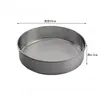Tamiz de Harina de Acero Inoxidable de Malla 40, Tamiz Redondo Engrosado para Harina de Arroz, Diámetro 9Cm~34Cm, Tamiz de Acero Aimanwu para Hornear para Uso Doméstico