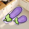 Tapete de Cozinha Longo Série Vegetais Simples Transfronteiriço Lama Diatomácea Conjunto de Duas Peças Absorvente Doméstico Tapete de Pé Tapete de Banheiro Antiderrapante
