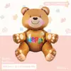 Nueva Serie de Dibujos Animados Sit-Stand Oso de Peluche Abrazable Fiesta de Graduación Escolar Accesorio para Fotos Decoración Ambientación Globos