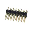 Aguja Recta de Doble Fila de 2.54MM Aguja de Cobre Chapada en Oro Aguja de Inserción Recta 2*2P/3/4/5/6/8/10/15/20-40P