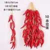 Modelo de utilería de hilo vegetal, granos, maíz, colgantes de pimiento rojo, decoraciones de granja, arreglos decorativos