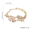 Pulseira europeia e americana transfronteiriça com pingente de gota cravejado de diamantes, uma joia simples, elegante e fashion com um toque luxuoso e de alta qualidade
