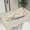 Tapete de entrada, design moderno e luxuoso, adequado para banheiros, resistente a manchas, tamanho personalizável, antiderrapante, absorvente e de secagem rápida, feito de terra de diatomáceas