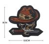 Bordado de Calavera de Águila con Hacha Parche de Brazo de Velcro Parche de Tela Bordado por Computadora Insignia de Moral Táctica Militar Dropshipping