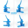 Máquina de Fazer Bottons DIY Broche de Lata para Crianças Distintivo Medalha Máquina Manual Caseira Azul