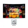 Banner de Año Nuevo 2027 Personalizado Fondo Feliz Año Nuevo Amazon Fiesta en Casa Bandera para Fiesta al Aire Libre