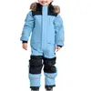 Novo Macacão de Ski Infantil de Uma Peça para Uso Externo no Inverno, Resistente ao Frio e ao Vento, Macacão de Ski Espesso, Quente e Luminoso para Homens e Mulheres