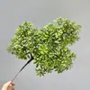 Ramas artificiales de pino y ciprés, agujas de pino, ramas de pino de bienvenida para paisajismo, plantas verdes, ramas de pino Nobili con frutos, ramas de árbol artificiales
