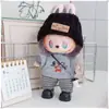 Colgante Labubu de 17 cm Ropa Gato t Traje Primera, Segunda y Tercera Generación Ropa de Muñeca Labubu Ropa de Muñeca