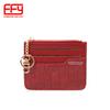 Portatarjetas Personalizado de Color Contrastante con Patrón de Cocodrilo de PU para Mujer con Múltiples Ranuras para Tarjetas, Mini Billetera con Cremallera, Set de Identificación, Venta al por Mayor Transfronteriza