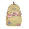 Mochila de Viagem Naimeng para Filhotes Menina de Alto Valor Dopamina Nicho Estilo Ins Grande Capacidade Mochila Amarelo Leite