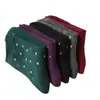 Meias para Mulheres, Meias para Mãe, Desodorantes Outono e Inverno Boca Larga Jacquard Meia de Cano Médio para Idosos, Meias Femininas para Avó, Meias Anti-Rachaduras