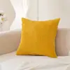 Funda de Almohada de Pana Lisa Sencilla Cubierta para Cojín de Sofá de Sala de Estar Decoración de Habitación de Muestra Funda para Cojín Decorativo Amazon Transfronterizo