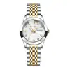 Reloj Suizo Nuevo para Mujer Resistente al Agua Luminoso Doble Calendario Reloj Femenino Transmisión en Vivo Comercio Exterior Transfronterizo Nuevo Producto