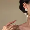Rama de Flor Sueño Flotante Pendientes Súper Hada con Circonita Brillante Color Rosa Pendientes Largos con Borla Lujo Ligero Pendientes Elegantes de Alta Gama para Mujer