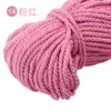 Cuerda Gruesa de Algodón de Tres Hilos de Colores Cuerda Retorcida Cuerda de Diseño Decorativo Accesorios para Manualidades Cuerda Gruesa Cuerda para Atar