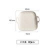 Plato llano de estilo europeo para el hogar, plato para pizza, plato para bistec, plato para pasta, plato para ensalada binaural, dim sum, plato occidental, vajilla de cerámica