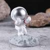 Resina Astronauta Soporte de Escritorio para Teléfono Móvil Adornos Creativos de Astronauta Lindo Hombre Perezoso Persiguiendo Artefacto para Ver Drama Regalo