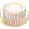 Estampado Dorado Fondo Transparente Encaje Dorado Juego de Platos Estampado Dorado Plato de Loto Plato con Borde Dorado Blanco Plato de Plástico Duro PS Amazon