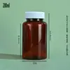 Ventas Directas de Fábrica Botellas Pequeñas para Medicina 30ml Marrón Transparente Botellas de Boca Ancha Botellas de Plástico PET Bloqueadoras de Luz Botellas para Empaque de Muestras de Alimentos