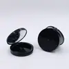 Fábrica 59mm Preto Fosco Redondo Caixa de Embalagem para Cílios Postiços Caixa Vazia Caixa de Cílios Camada Única Compacto de Pó Materiais de Embalagem para Maquiagem