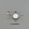 Venta directa de fábrica de cerradura de papelería de aleación de zinc, candado pequeño de metal, cerradura de malla, decoraciones, cabeza de cerradura pequeña