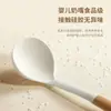 Espátula de Silicone de Grau Alimentício Resistente a Altas Temperaturas Colher de Sopa Escorredor Pá de Fritar Conjunto Cabo de Faia Utensílios de Cozinha Frigideira Antiaderente Especial